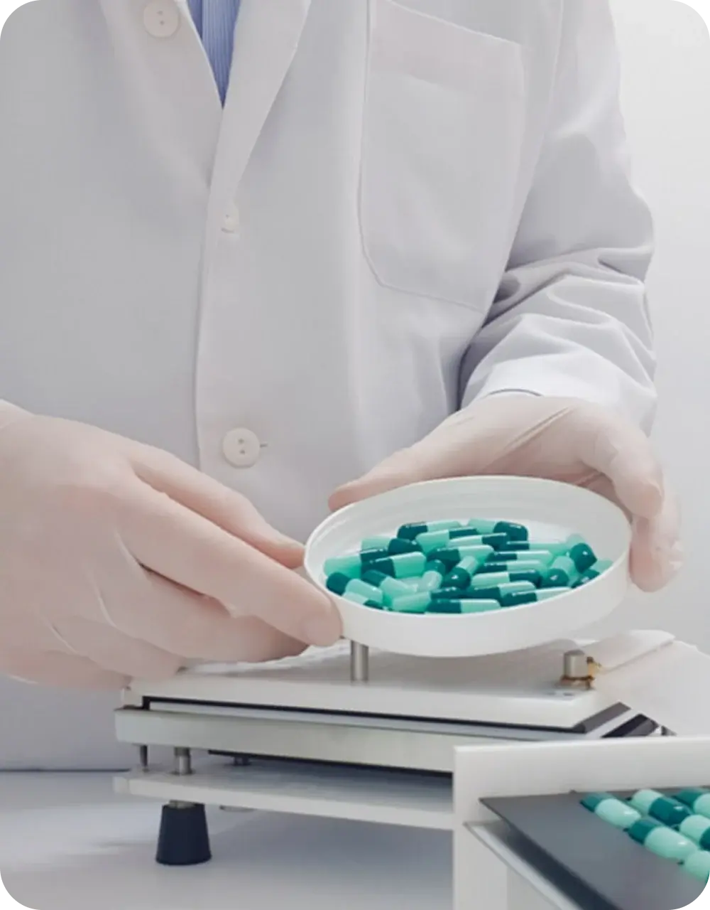 Pharmacist preparing a topical medication