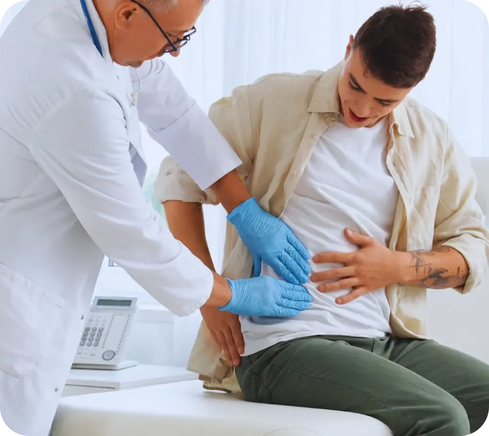 Doctor consulting with a patient