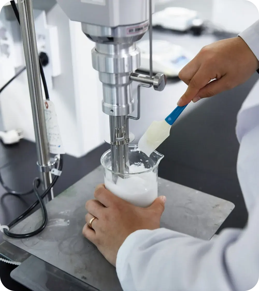 Pharmacist preparing a compounded prescription